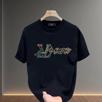 Men's Heavyweight round Neck Short Sleeve T-Shirt Retro American High Street Style Loose Fit Trendy Design for 2026