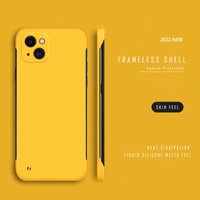 Ultra Thin Slim Hard PC Frameless Case For iPhone 14 11 12 13 Pro Max Mini XR XS Max X 7 8 6 6S Plus SE 2 3 Matte Cover Cases