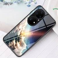 P9 P10 P20 P30 P40 Lite Case DECLAREYAO Luxury Hard Mirror Tempered Glass Coque Huawei P9 P10 P20 P30 P40 P50 Pr