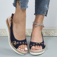 Summer Fashion Fish Mouth Large One Buckle Thick soled Beach Sandals