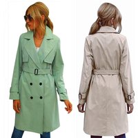 Windbreaker Coat Autumn Winter Hot Single breasted Long Coat