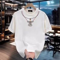 Clothing 2024 Summer Fashion Casual Short Sleeve T shirt Versatile Printed Fashion Brand Half Sleeve T shirt Clothing