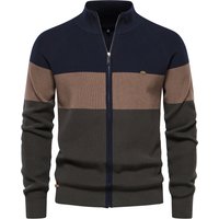 2024 new men's knitted sweater coat European size cross-border autumn and winter sweater cardigan high-quality trendy coat men