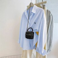 Clothing Simple Commuter Shirt Fashion Casual Long Sleeved Striped Shirt