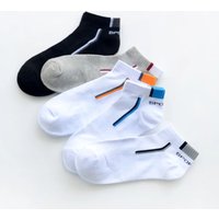 5 Pairs/lot Men Cotton Stripe Sports Ankle Mesh Short Casual Summer Breathable Comfortable Man Socks