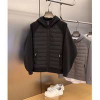 Men's Lightweight Hooded Jacket – Cotton-Filled Winter Coat With Fleece Lining (Black/Grey/Beige) – S-3XL
