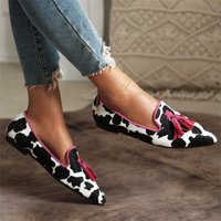 Spring fall fashion pointy Muller shoes 40 43 leopard print casual single shoes