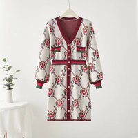 Women's Clothing fashion dress small retro temperament knitted skirt