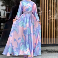 printed dress ankle length printed long skirt