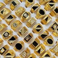 Accessories Arab Rhinestone Alloy Plated Ring Mixed Batch