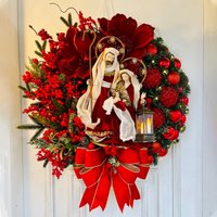 Guirlanda de Natal Christmas decorations cross-border Garland door hanging home background Christmas tree accessories