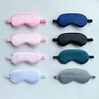 Style Turned Edge Satin Sleep Aviation Sleeping Light Blocking Non Pressure Eye Mask Factory Stock Wholesale