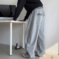 Clothing Autumn Winter Plus Velvet Trend Straight Machete Casual Pants Loose Harem Banana Trousers Versatile Sweatpants
