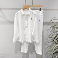 Men's American Fashion Trendy Beach 3D Digital Heat Transfer Printed T-Shirt Set New American Style