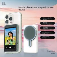 Wireless Magnetic Phone Selfie Monitor With Bluetooth Remote, Touch Screen, Adjustable Stand & Live Streaming For IPhone/Android