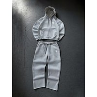 New American Retro Washed Long Sleeved Hooded Shirt Loose Casual Trousers Fashionable Japanese Sweater Suit