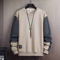 Men's Clothing Sweatshirt men 2024 spring new men's sweatshirt spring and autumn round neck new loose long sleeved bottoming T shirt men