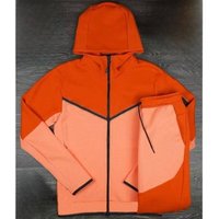 Zip Up Hoodie & Jogger Set – Contrast Stitch Athletic Two Piece 