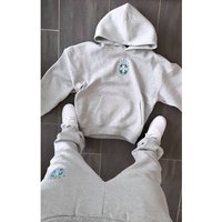 Men's Clothing Men’s Autumn/Winter Streetwear-Style Printed Long-Sleeve Hooded Sweatshirt Set – Versatile Casual Outerwear