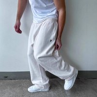 Clothing Sweatpants Trendy Loose Hip Hop Double Waist Jogger Pants – Oversized Hip Hop Sweatpants Layered Look 
