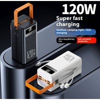 50000mAh Portable Charger With 22.5W Fast Charging, High-Capacity Power Bank For Outdoor Camping, Travel, And Emergency Use