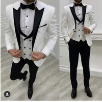 Men's Clothing Three piece Suit Groom Best Man Wedding Banquet Large Size