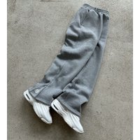 & Y2K Streetwear Pants Loose Fit Small Logo Embroidery Casual Trousers 