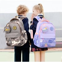 Cross border Wholesale Primary Students First Second Grade School Bags Ultra light Burden Reduction