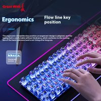Great Wall 18 Wired Keyboard Illuminated True Robotic Arm Sensor For Lenovo HP Gaming Desktop Laptop