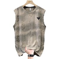 2026 New Design Men's Summer T-shirt Fashionable Outdoor Sports Loose Sleeveless Top - Premium Luxury Round-neck Casual