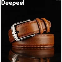 Belts 1Pc Deepeel 3.7 110 130cm 2nd Cowskin Leather Male Designer Business Waistband Crafts Jeans