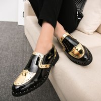 Loafers Breathable Casual Leather Moccasins Business Slip On Shoes