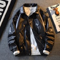 Vintage Biker Jacket – Distressed PU Leather Motorcycle Jacket Asymmetrical Zipper 