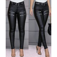 Clothing trousers pu leather pants