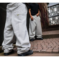 Clothing 2025 European American Couples Same Loose Embroidered Double Pockets Exposed Line Sweatpants One Piece Wholesale