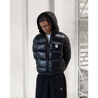 Clothing 25 High Quality US Letter Print Winter Hooded Warm Thick Down Cotton Jacket