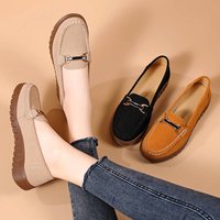 Cowhide Slip On Loafers – Comfortable Driving Shoes 