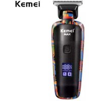 Kemei KM-MAX5090 Electric Clippers Rechargeable Hair Trimmer Printing Graffiti Razor Type-C USB charging Barber
