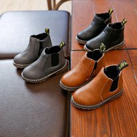 2023 Spring Autumn Leather Shoes Cover Short Boots Single Boots Martin Boots British Style Boots