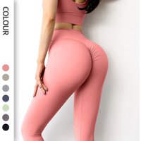 Butt Belly Controlling Pants Sports Yoga Seamless Nude High Waist Butt Lifting Fitness Leggings
