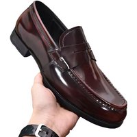 Open Edge Bead, One Foot, Breathable Driving, Spring Bean Shoes, Men's Genuine Leather, Business, British, Leisure, And
