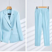 Women's Clothing High end professional pants suit white suit jacket suit fashionable business formal wear female beautician work clothes trend