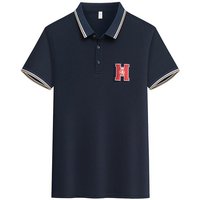 2026 New Casual Fashion Brand Polo Shirt Regular Edition Embroidered Grid Pattern Letter Pattern Polo Shirt