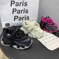 Genuine Leather Daddy Shoes Muffin Thick Soled Heightened Small S Autumn Winter All Match Casual Sports