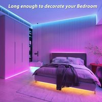 NBBUFF 100ft Changing LED Strip Lights Bedroom Remote Power Supply Home Decor