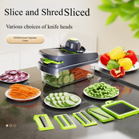 Functional Vegetable Slicer 6 1 Mandoline Julienne Grating Dicing & Spiralizing