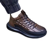 Unbeatable Quality 20 Spring And Autumn New Thick Mid Top Casual Trendy Air Cushioned Bottom Fish Pattern Lightweight Sports Men's Shoes