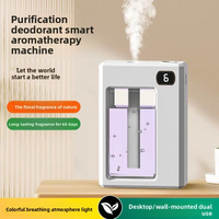 6 Speed Digital Aroma Diffuser Essential Oils – Wall Mounted Air Freshener – Covers 21 30㎡ Tank Silent Operation