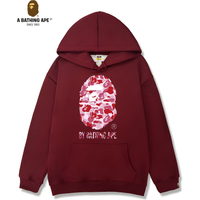 Bathing APE BAPE BAPE Simple Ape Head Pattern Printed Hoodie Casual Comfortable Fashionable Versatile Top