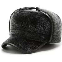 Men Middle-aged And Elderly Autumn And Winter Mink Fur Pilot Hat Warm Ear Protection Cold Proof Arctic Fleece Hat Gift For Elders